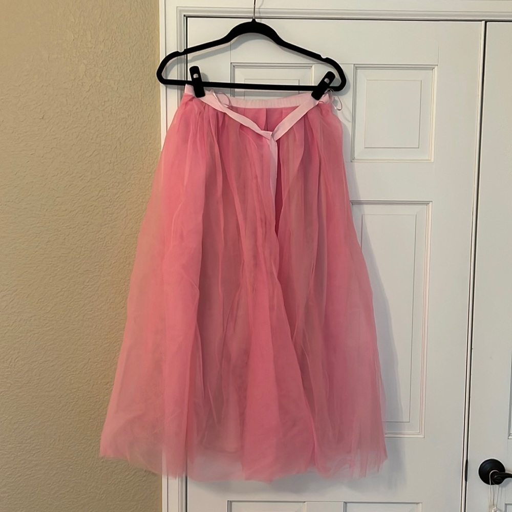 J. Crew hot pink princess skirt